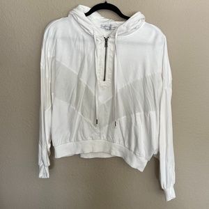 Young Fabulous & Broke White Half Zip Hoodie - Small